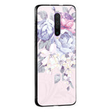 Elegant Floral Glass case for Poco M5