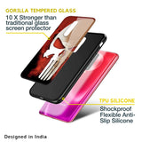 Red Skull Glass Case for Poco M5