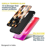 Bronze Abstract Glass Case for Poco M2 Pro
