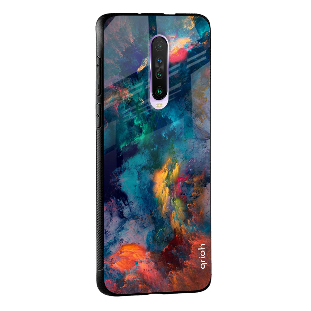 Cloudburst Glass Case for Poco M5