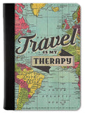 Travel is My Therapy Passport Wallet