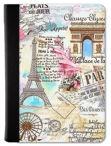 Colourful Paris Passport Wallet