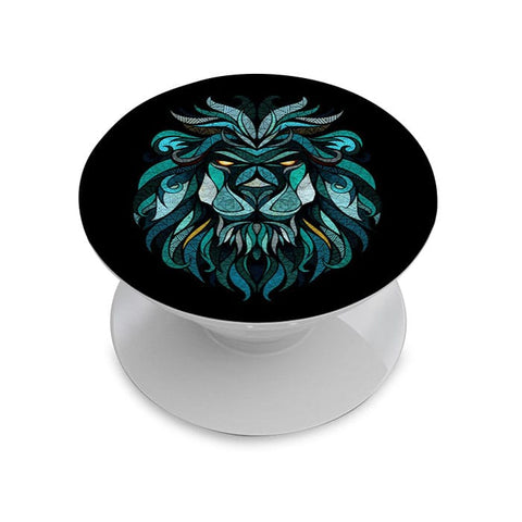 Lion Illustration Phone Grip with Mount