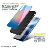 Blue & Pink Ombre Glass case for Realme 10 Pro Plus 5G