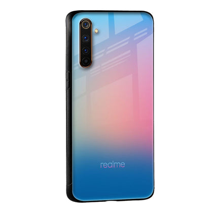 Blue & Pink Ombre Glass case for Realme 10 Pro Plus 5G