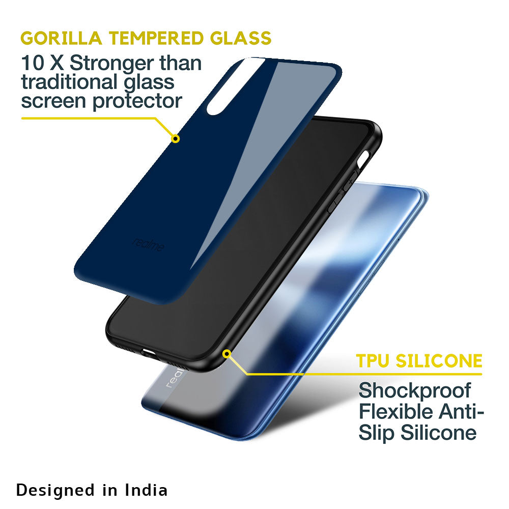 Royal Navy Glass Case for Realme 10 Pro Plus 5G