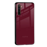 Classic Burgundy Glass Case for Realme 10 Pro Plus 5G