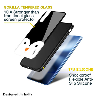 Cute Penguin Glass Case for Realme C11