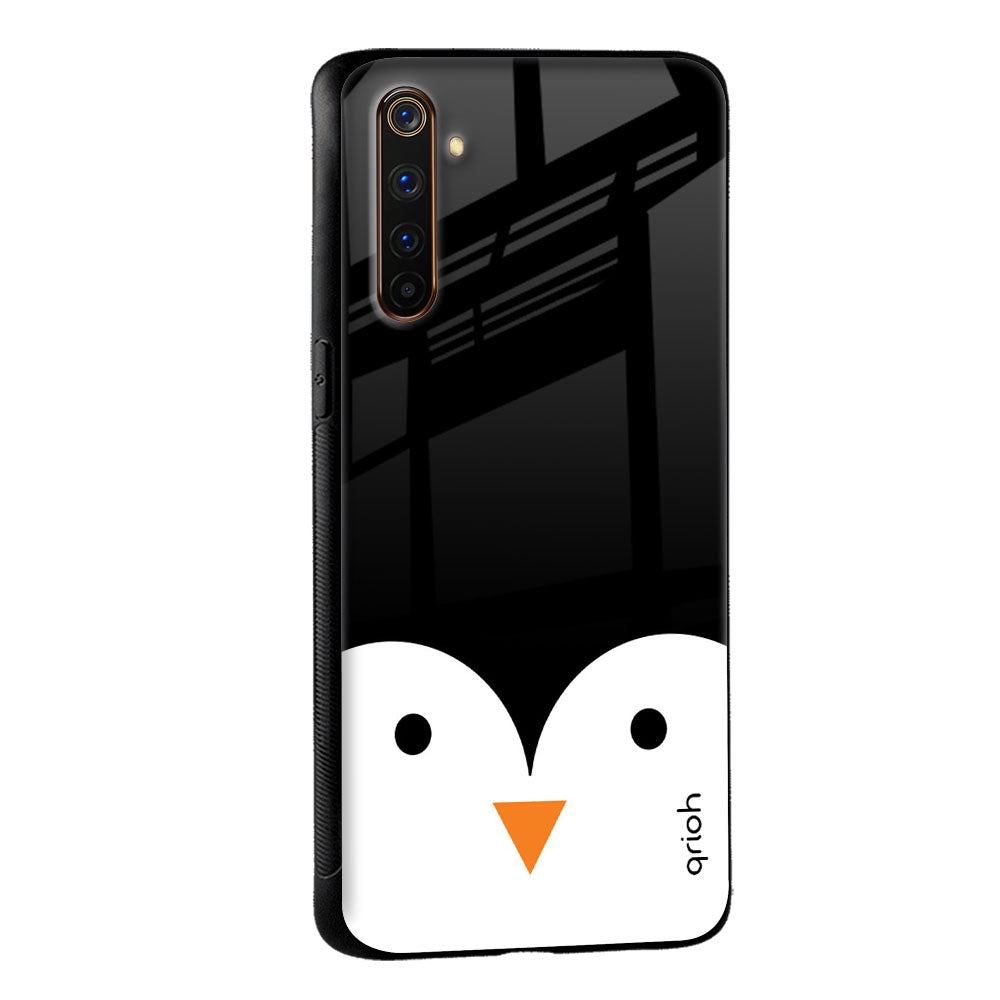 Cute Penguin Glass Case for Realme C30