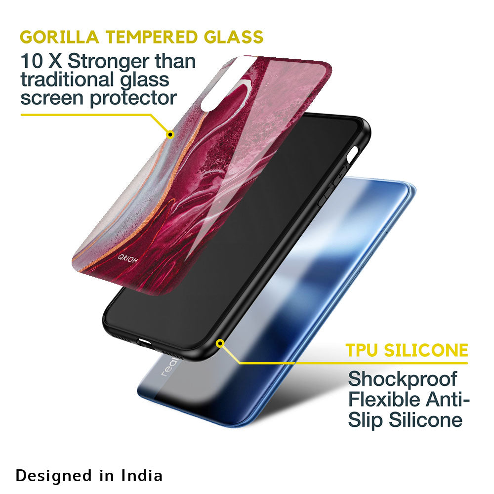 Crimson Ruby Glass Case for Realme 9 5G