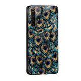 Peacock Feathers Glass case for Realme C31