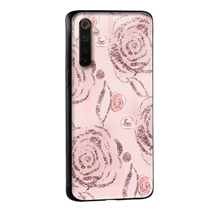 Shimmer Roses Glass case for Realme 9