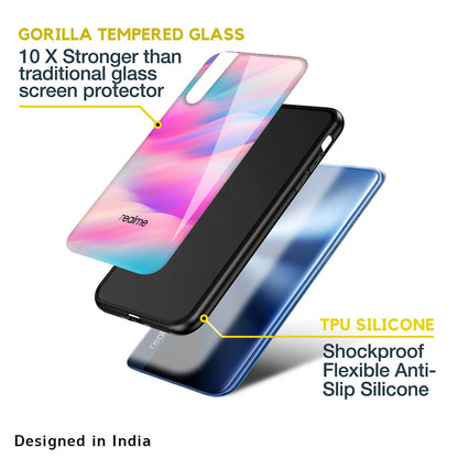 Colorful Waves Glass case for Realme C25