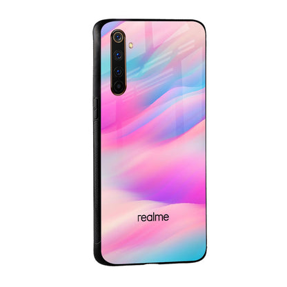 Colorful Waves Glass case for Realme X7