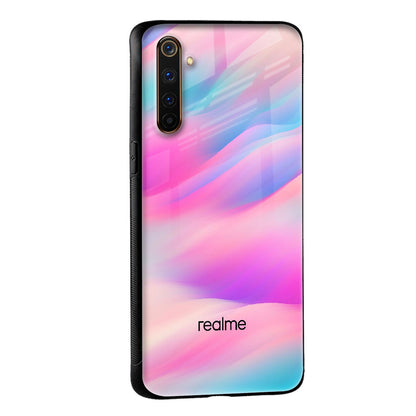 Colorful Waves Glass case for Realme 9
