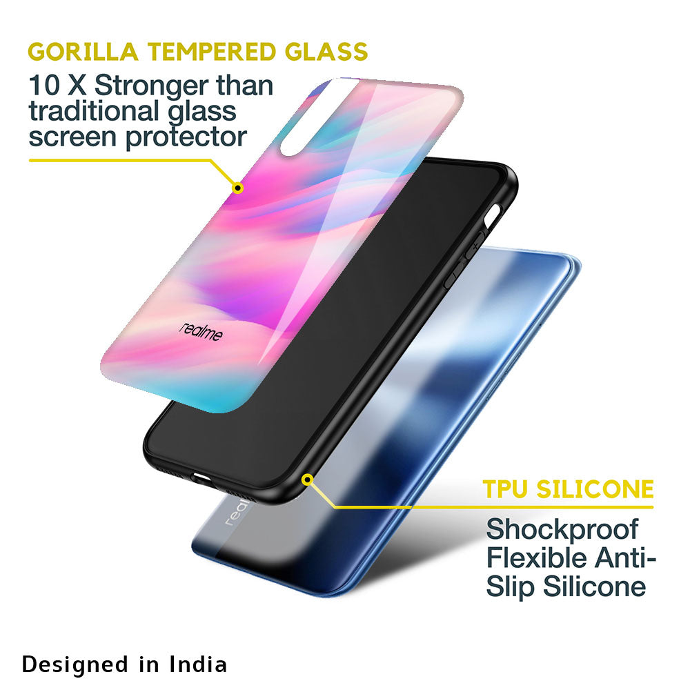 Colorful Waves Glass case for Realme Narzo 20 Pro
