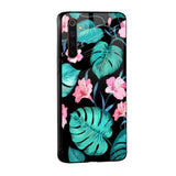 Tropical Leaves & Pink Flowers Glass case for Realme 9 5G