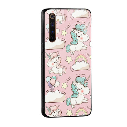 Balloon Unicorn Glass case for Realme C11