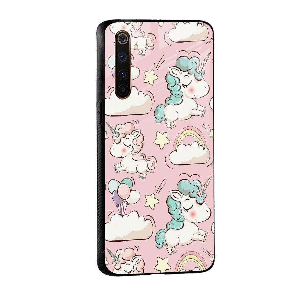 Balloon Unicorn Glass case for Realme 9 Pro 5G