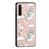 Balloon Unicorn Glass case for Realme C30