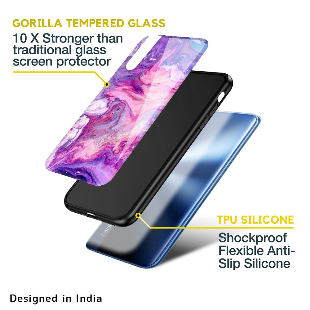 Cosmic Galaxy Glass Case for Realme 9i