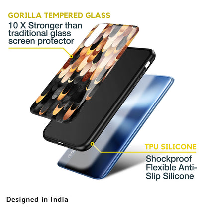 Bronze Abstract Glass Case for Realme 3 Pro