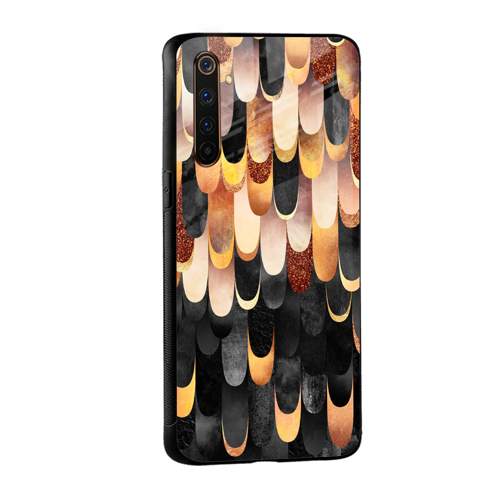 Bronze Abstract Glass Case for Realme Narzo 20 Pro