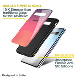 Sunset Orange Glass Case for Samsung Galaxy S10