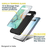 Green Marble Glass case for Samsung Galaxy A50