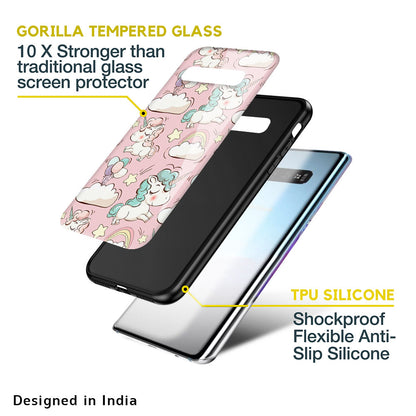 Balloon Unicorn Glass case for Samsung Galaxy S10 Plus