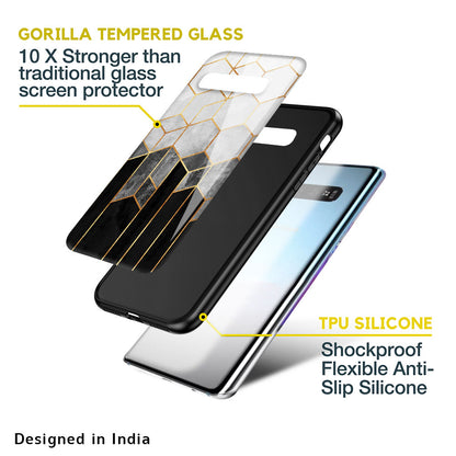 Tricolor Pattern Glass Case for Samsung Galaxy S10