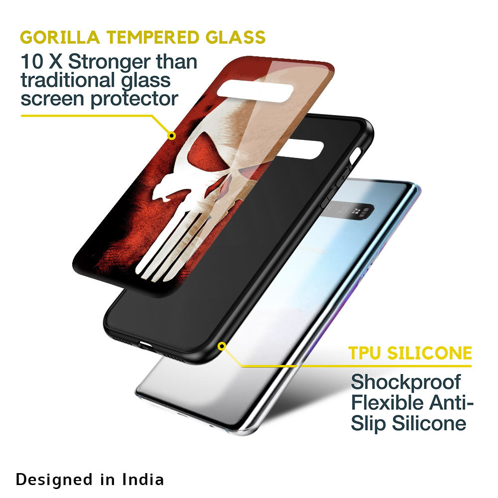 Red Skull Glass Case for Samsung Galaxy S10