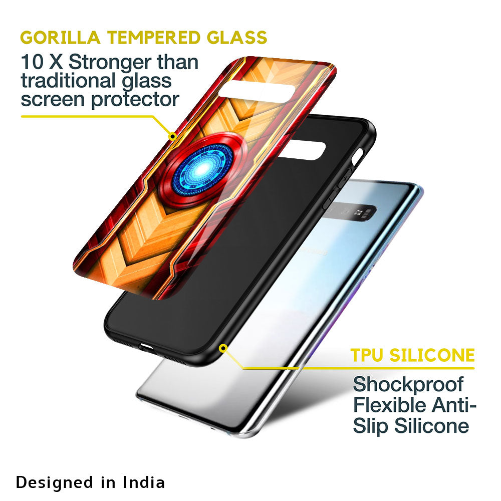 Arc Reactor Glass Case for Samsung Galaxy F41