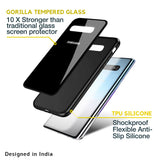 Jet Black Glass Case for Samsung Galaxy A21s