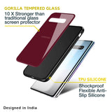 Classic Burgundy Glass Case for Samsung Galaxy M13