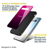 Purple Ombre Pattern Glass Case for Samsung Galaxy M13