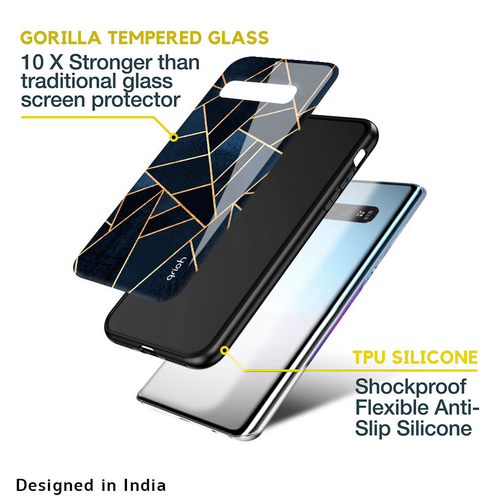 Abstract Tiles Glass case for Samsung Galaxy A52s