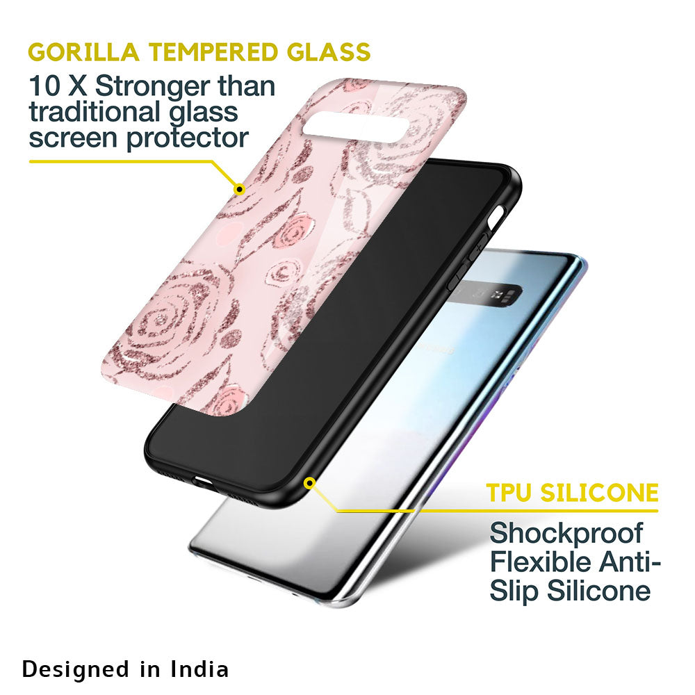 Shimmer Roses Glass case for Samsung Galaxy S20