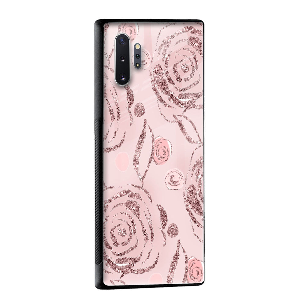 Shimmer Roses Glass case for Samsung Galaxy S22 Plus 5G