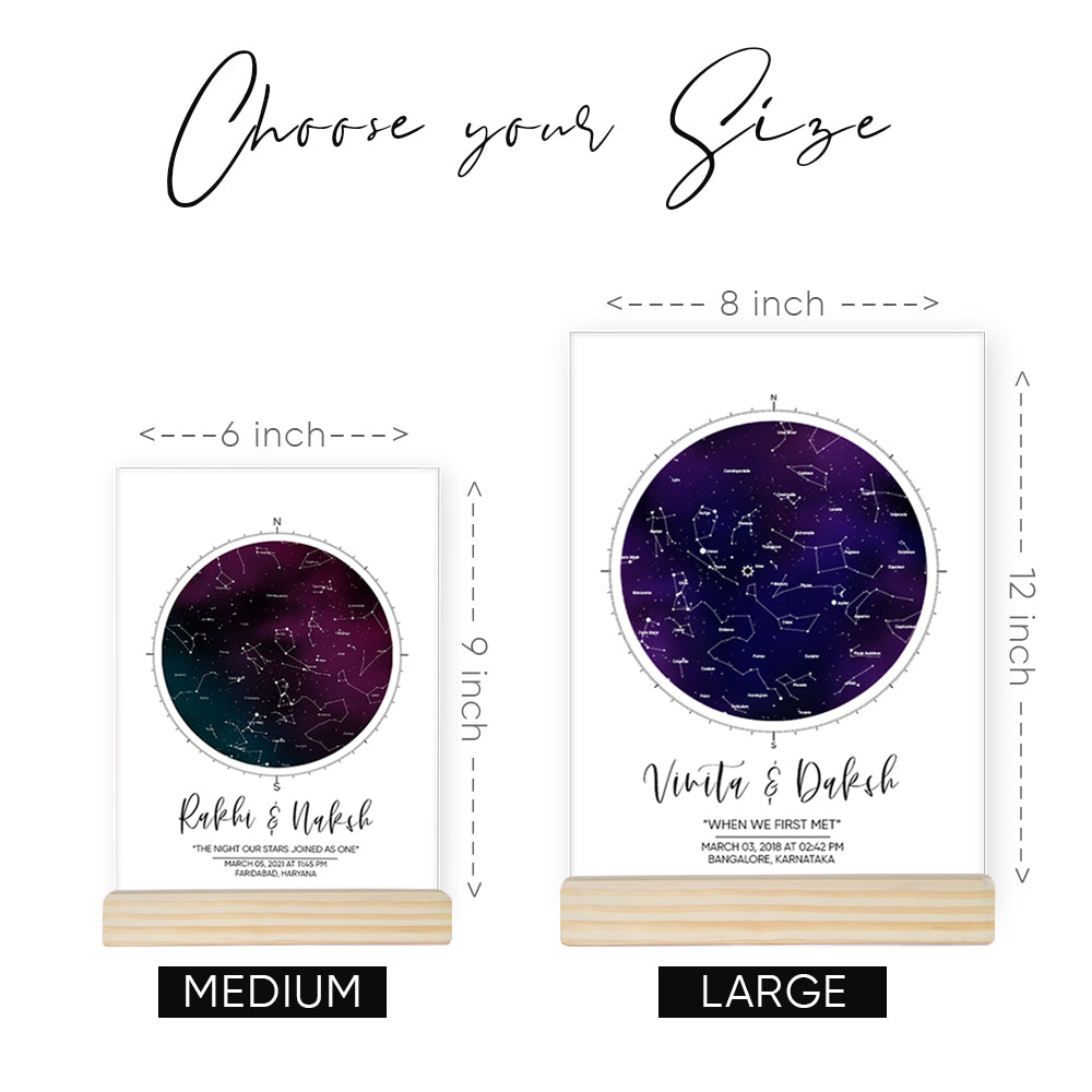 Personalised Star Map Acrylic Plaque