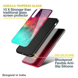 Colorful Aura Glass Case for Vivo V25
