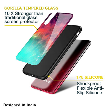 Colorful Aura Glass Case for Vivo V15 Pro