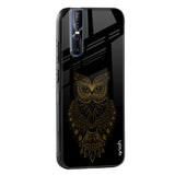 Golden Owl Glass Case for Vivo Y22