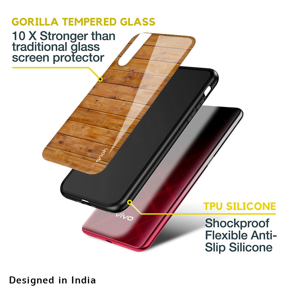 Timberwood Glass Case for Vivo V25 Pro