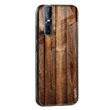 Timber Printed Glass case for Vivo V25