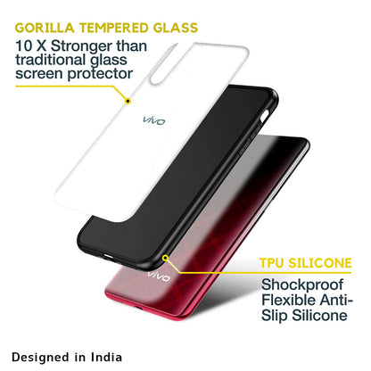 Arctic White Glass Case for Vivo X50