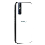 Arctic White Glass Case for Vivo V25 Pro