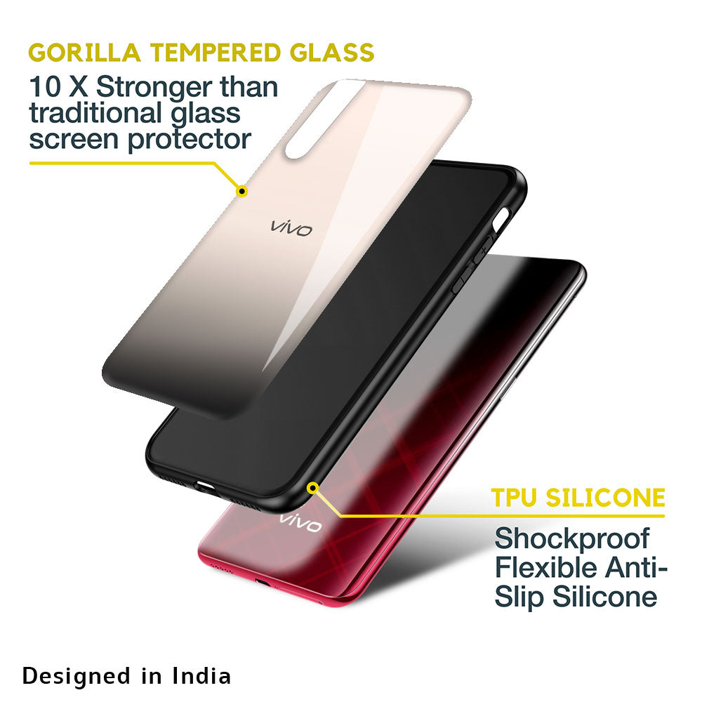 Dove Gradient Glass Case for Vivo T1 5G