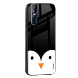 Cute Penguin Glass Case for Vivo V25 Pro