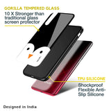 Cute Penguin Glass Case for Vivo X60 Pro